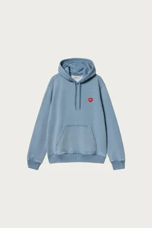 Hooded Ingo Sweat - Light Blue Garment Dyed