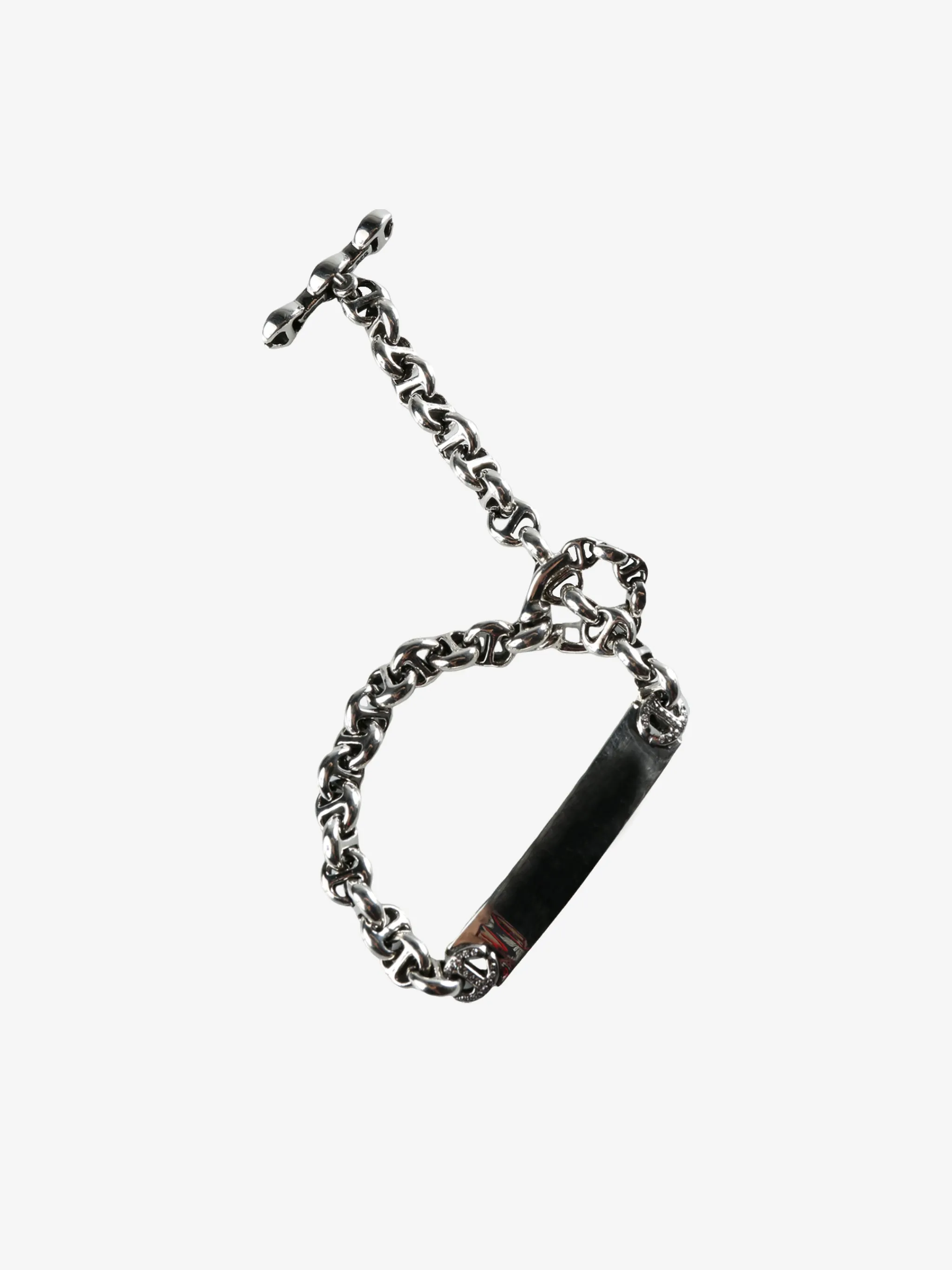 HOORSENBUHS - Sterling Silver Open Link Monogram Bracelet