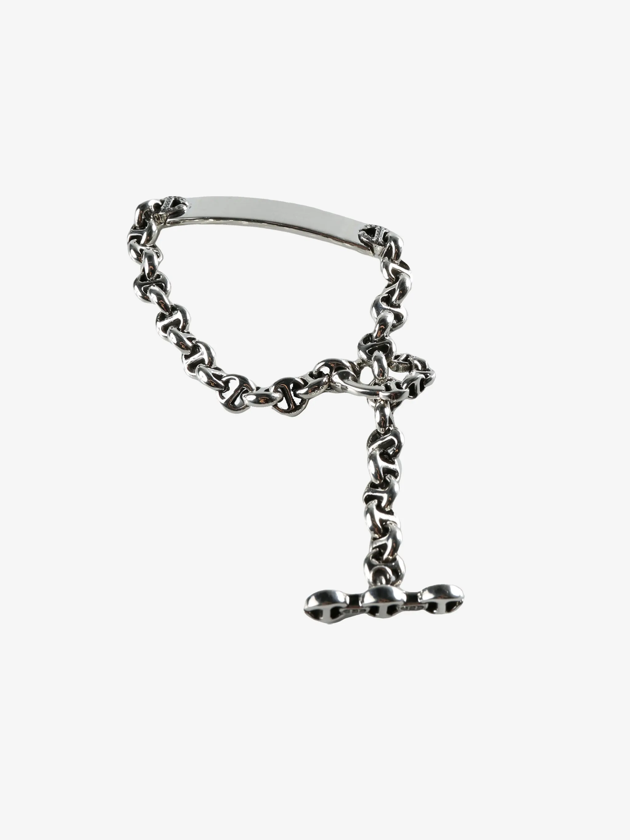 HOORSENBUHS - Sterling Silver Open Link Monogram Bracelet