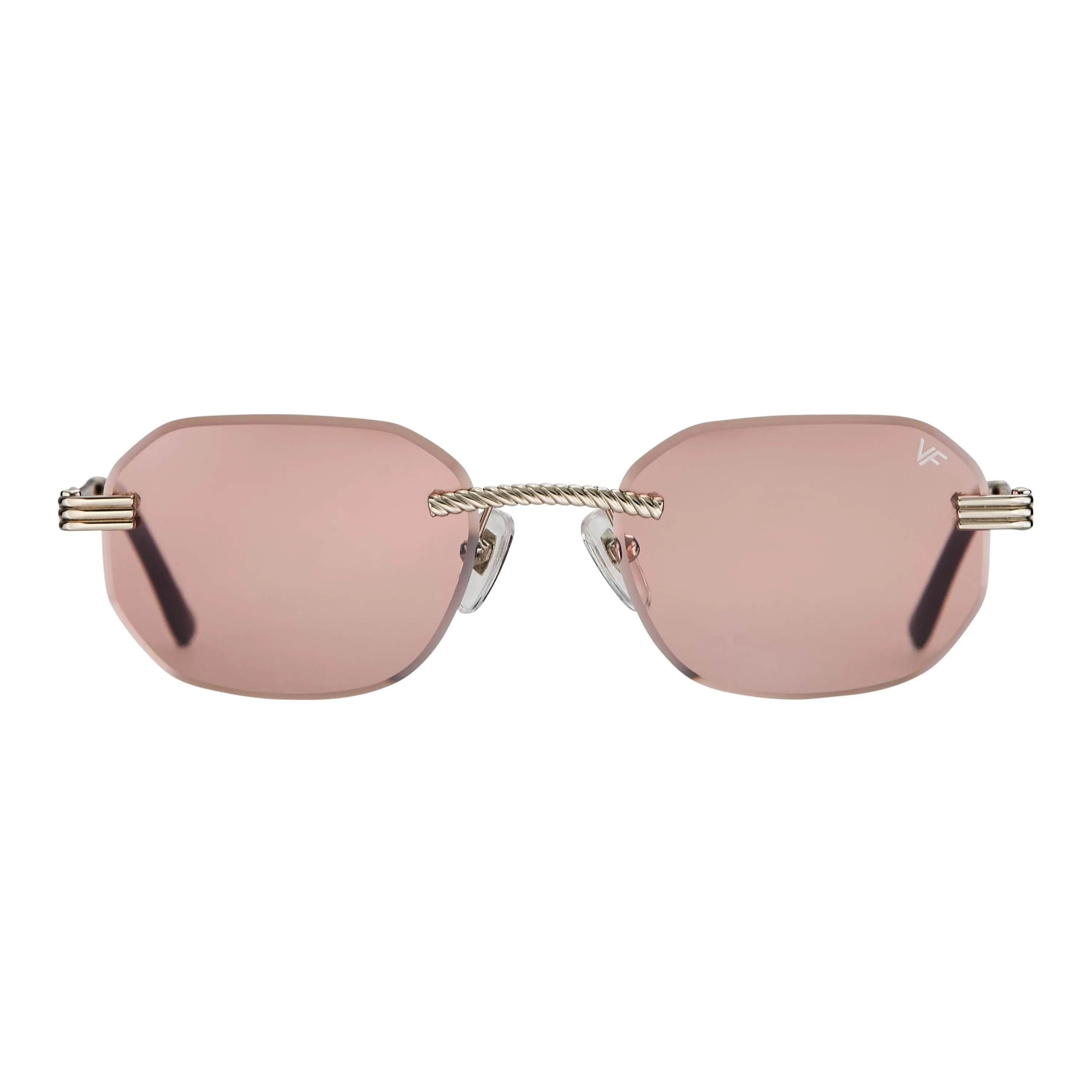 Hustler Rimless Drill Mount 24KT White Gold