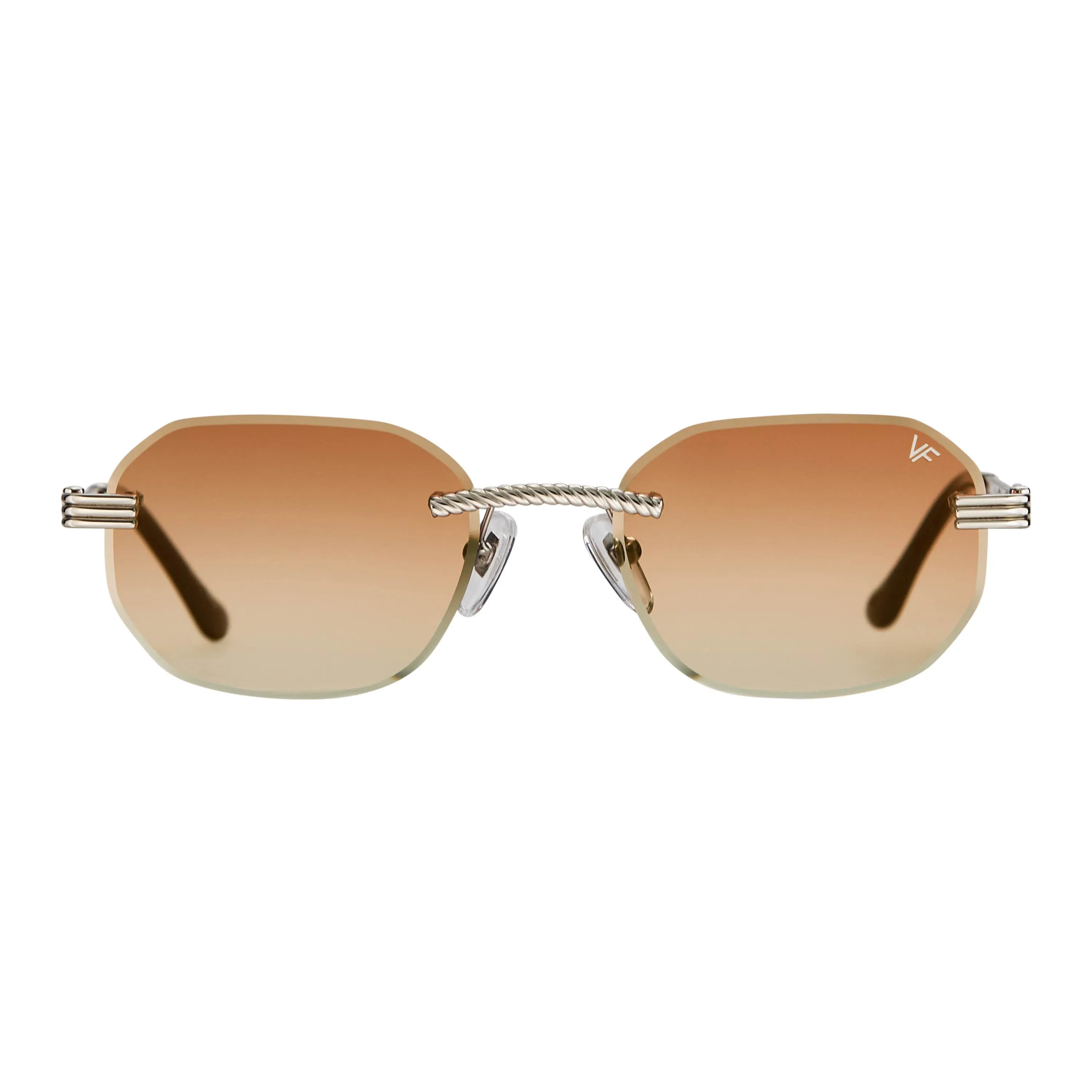 Hustler Rimless Drill Mount 24KT White Gold