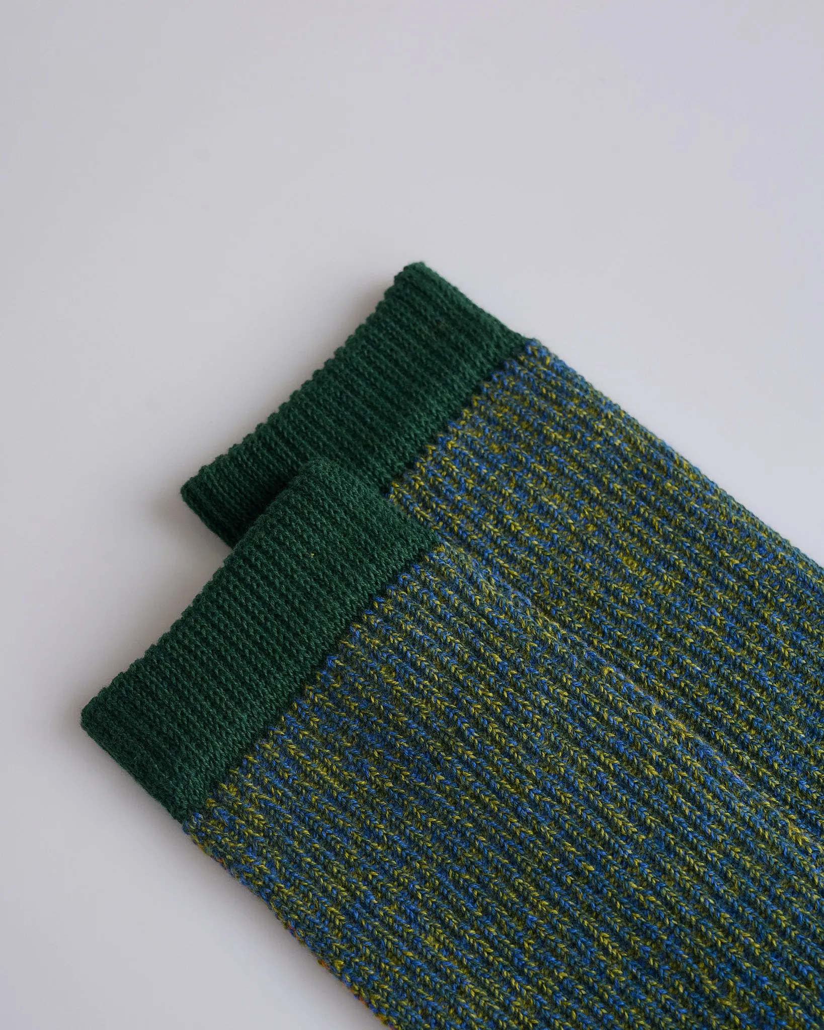 Issey Miyake Homme Plisse RB Drawing Sock Green
