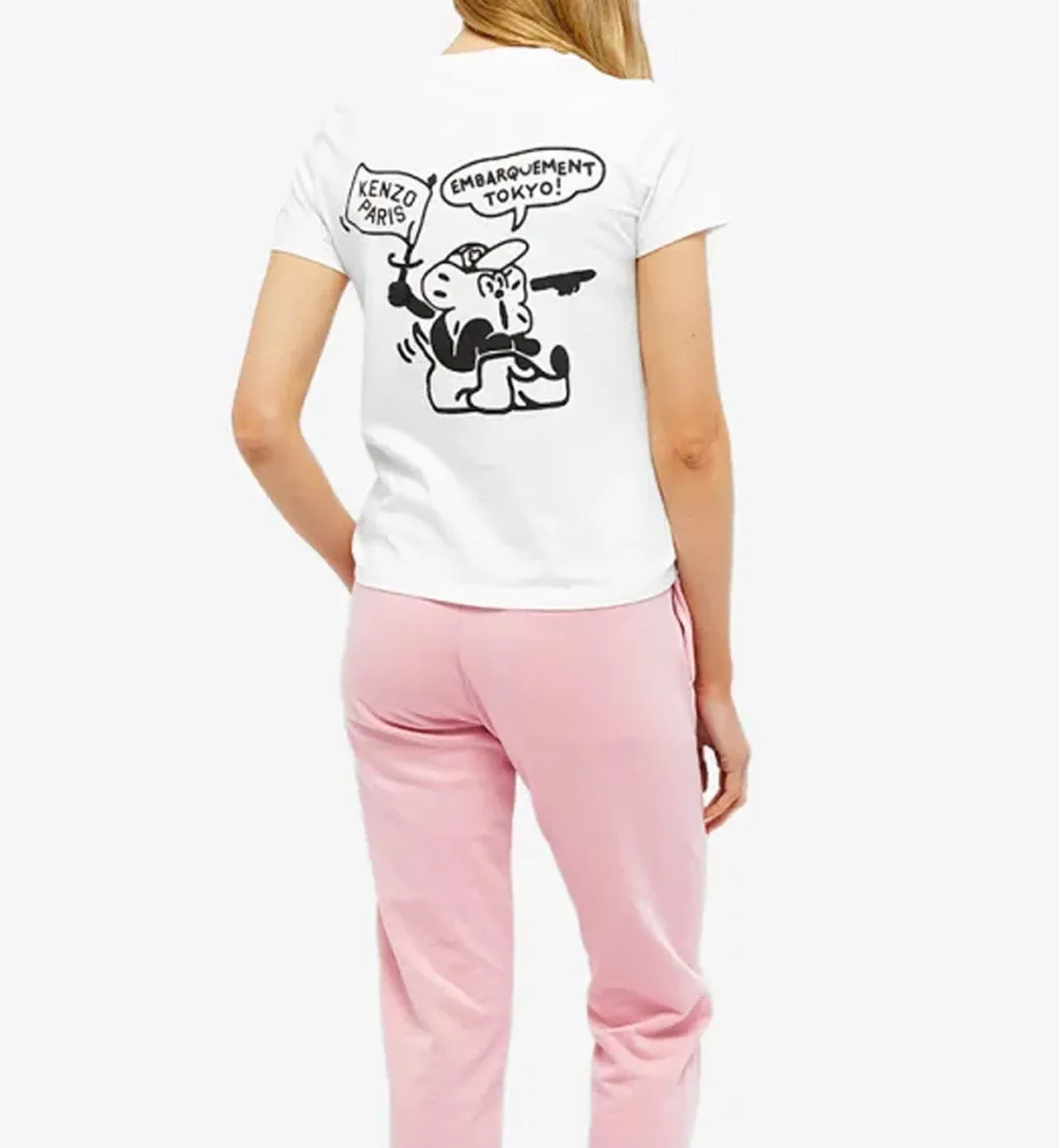 Kenzo Boke Boy Logo T-shirt (White) Paris Front