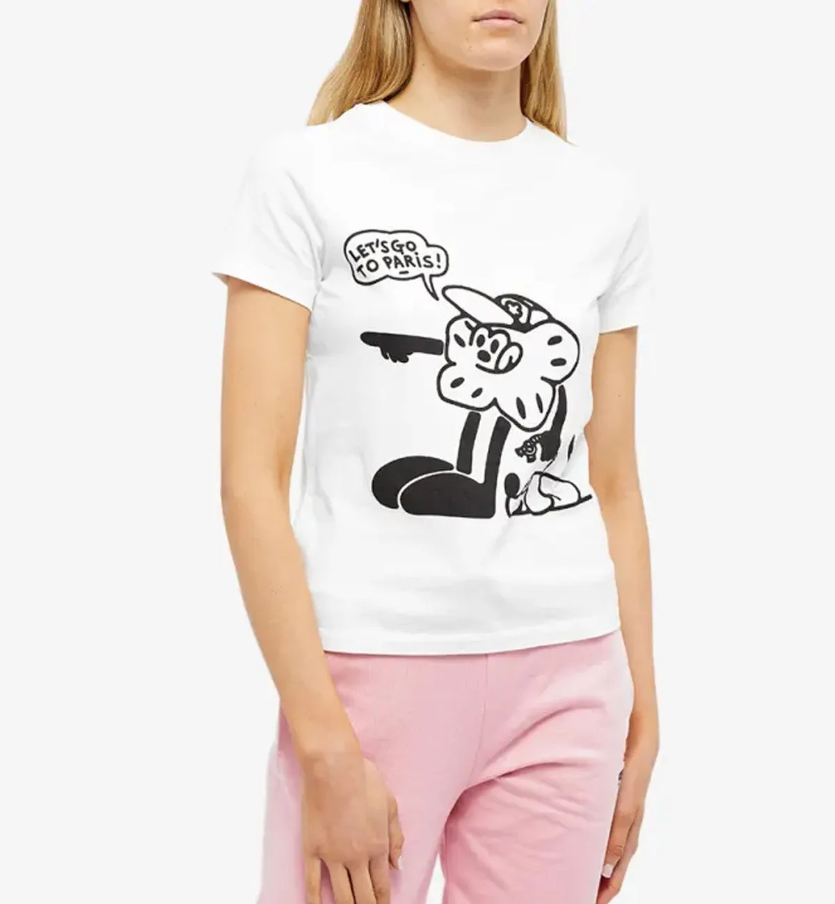 Kenzo Boke Boy Logo T-shirt (White) Paris Front