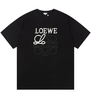 Loewe SS23 Embroidered Big Logo T-Shirt (Black)