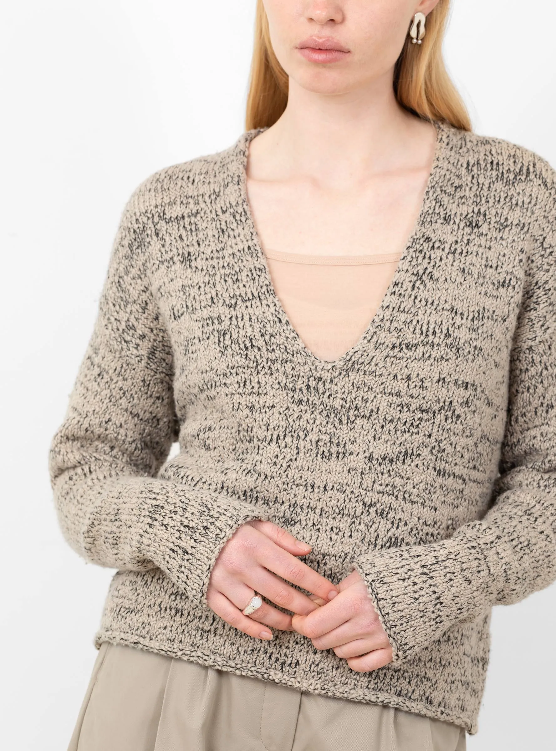 Marl V Neck Jumper