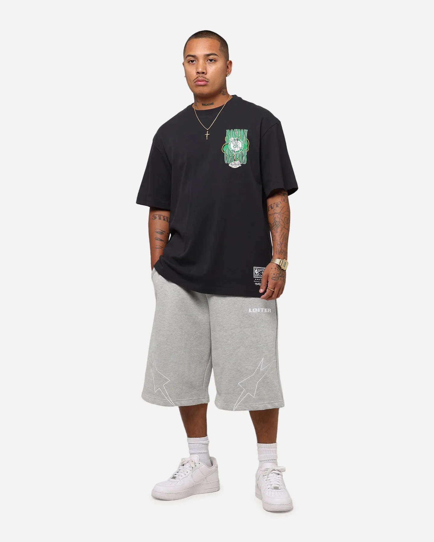 Mitchell & Ness Boston Celtics 18-Time NBA Champions T-Shirt Faded Black