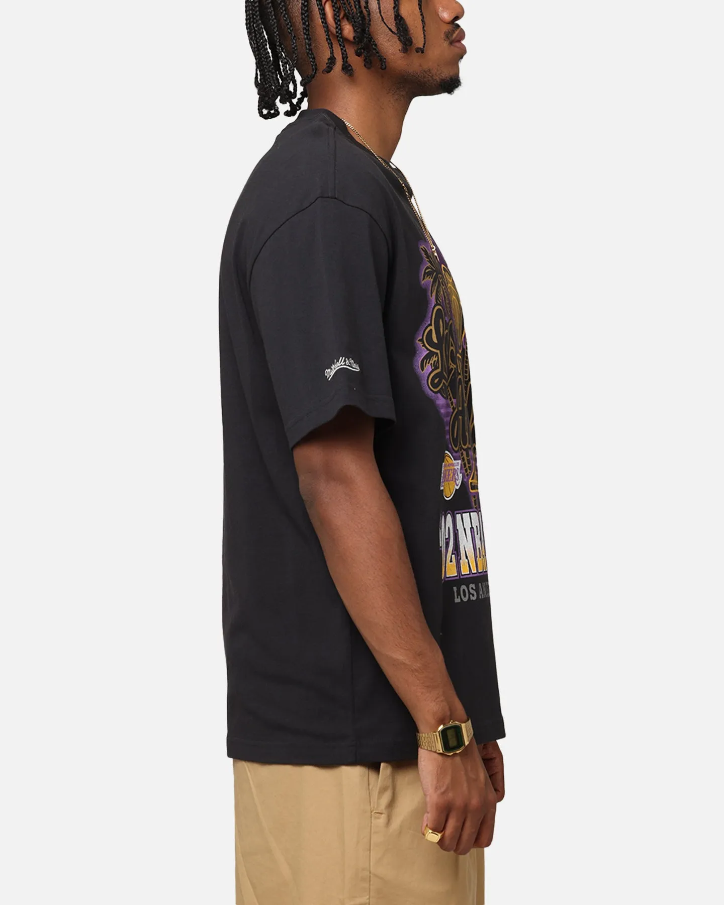 Mitchell & Ness Los Angeles Lakers '02 NBA Champs T-Shirt Faded Black