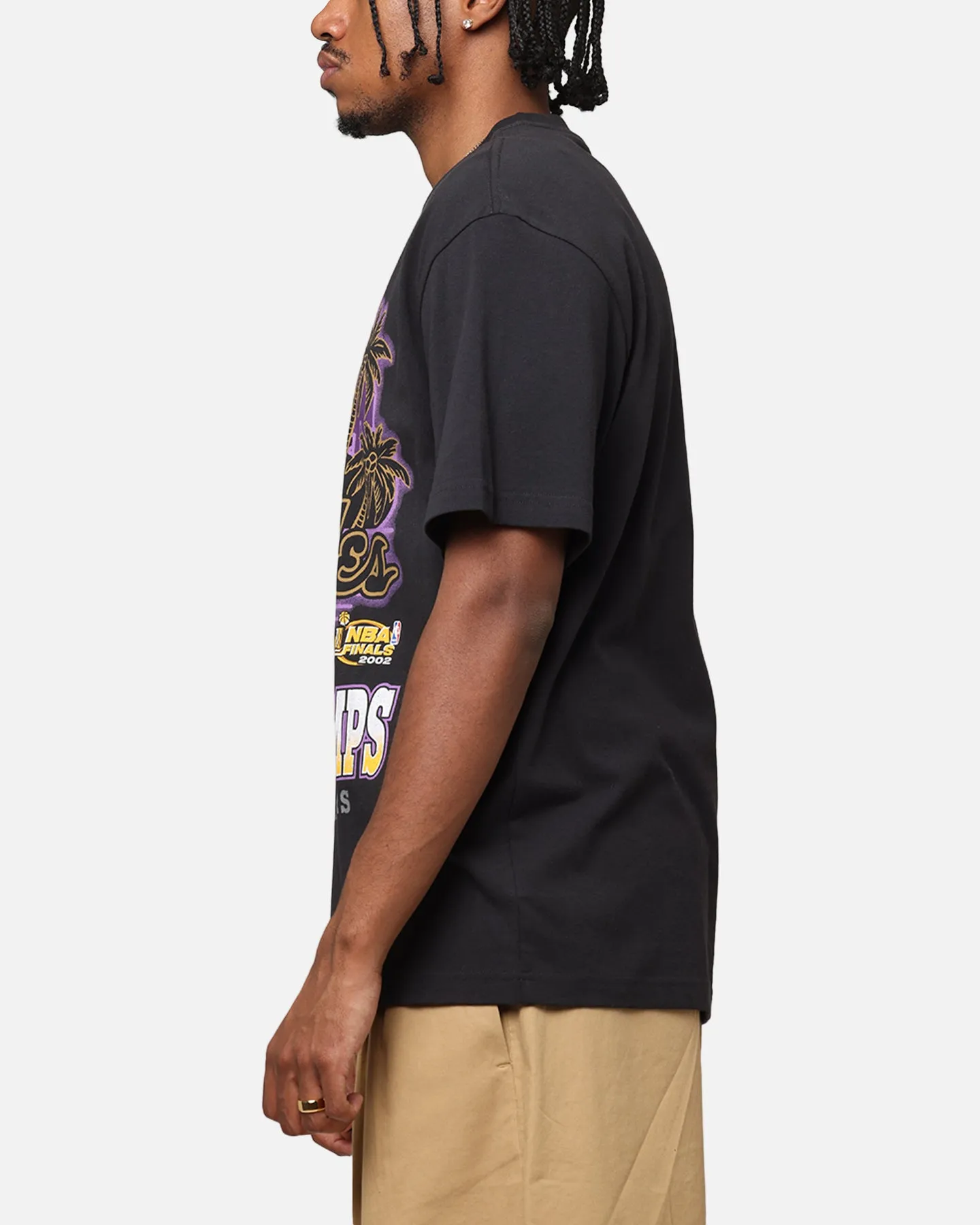 Mitchell & Ness Los Angeles Lakers '02 NBA Champs T-Shirt Faded Black