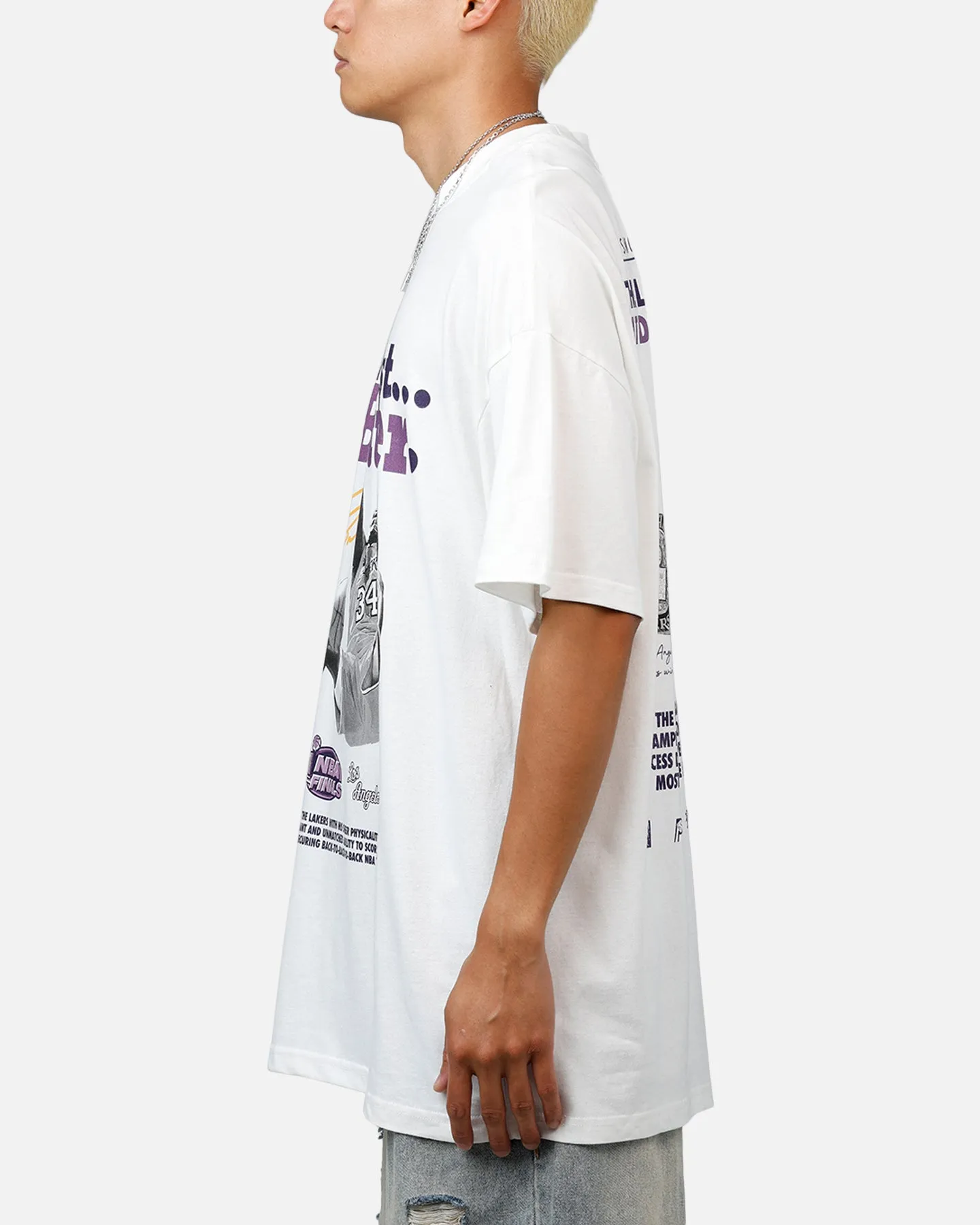 Mitchell & Ness Los Angeles Lakers Shaquille O'Neal Got Better T-Shirt Vintage White