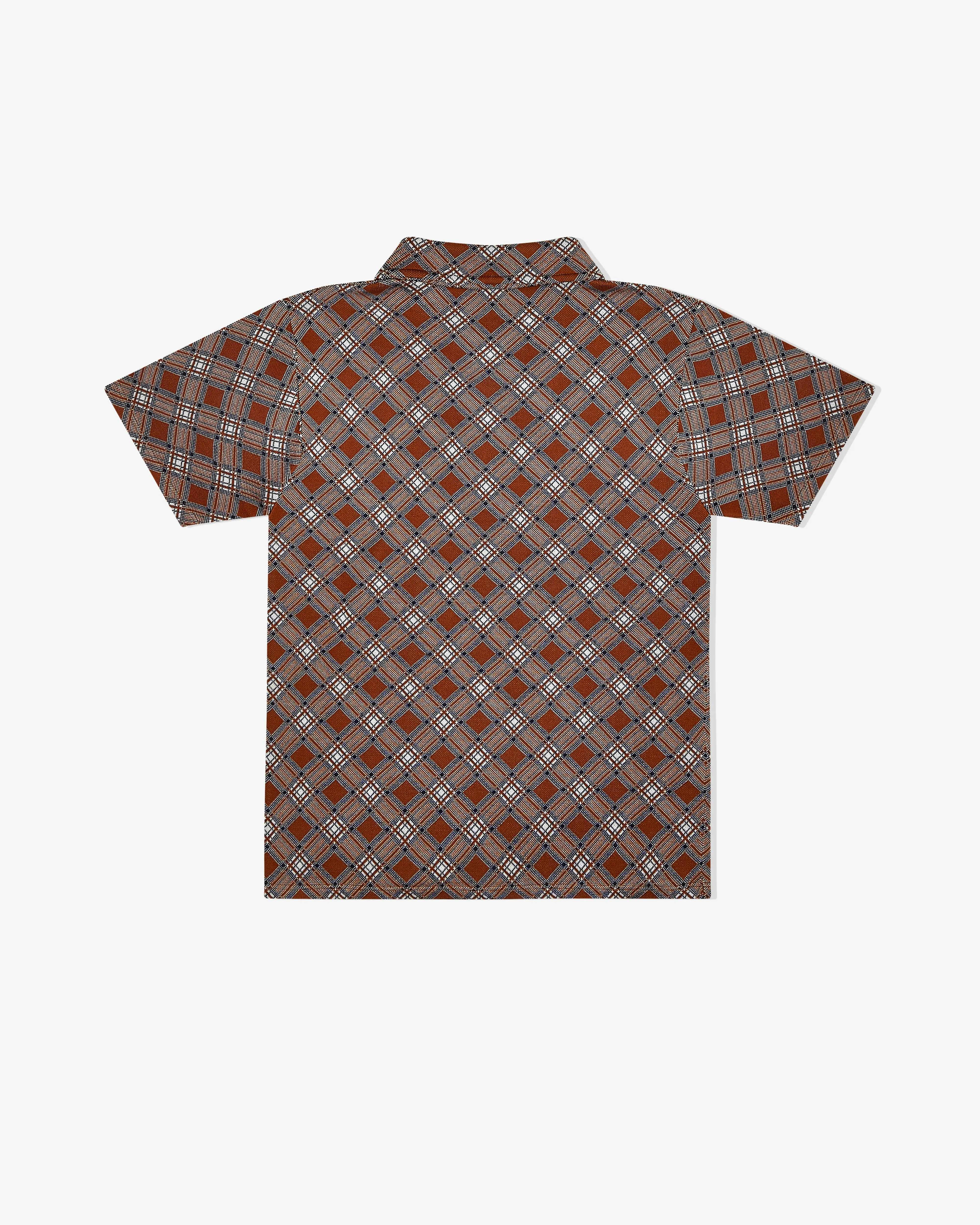 Miu Miu - Men's Silk Knit Polo Shirt - (Tobacco)