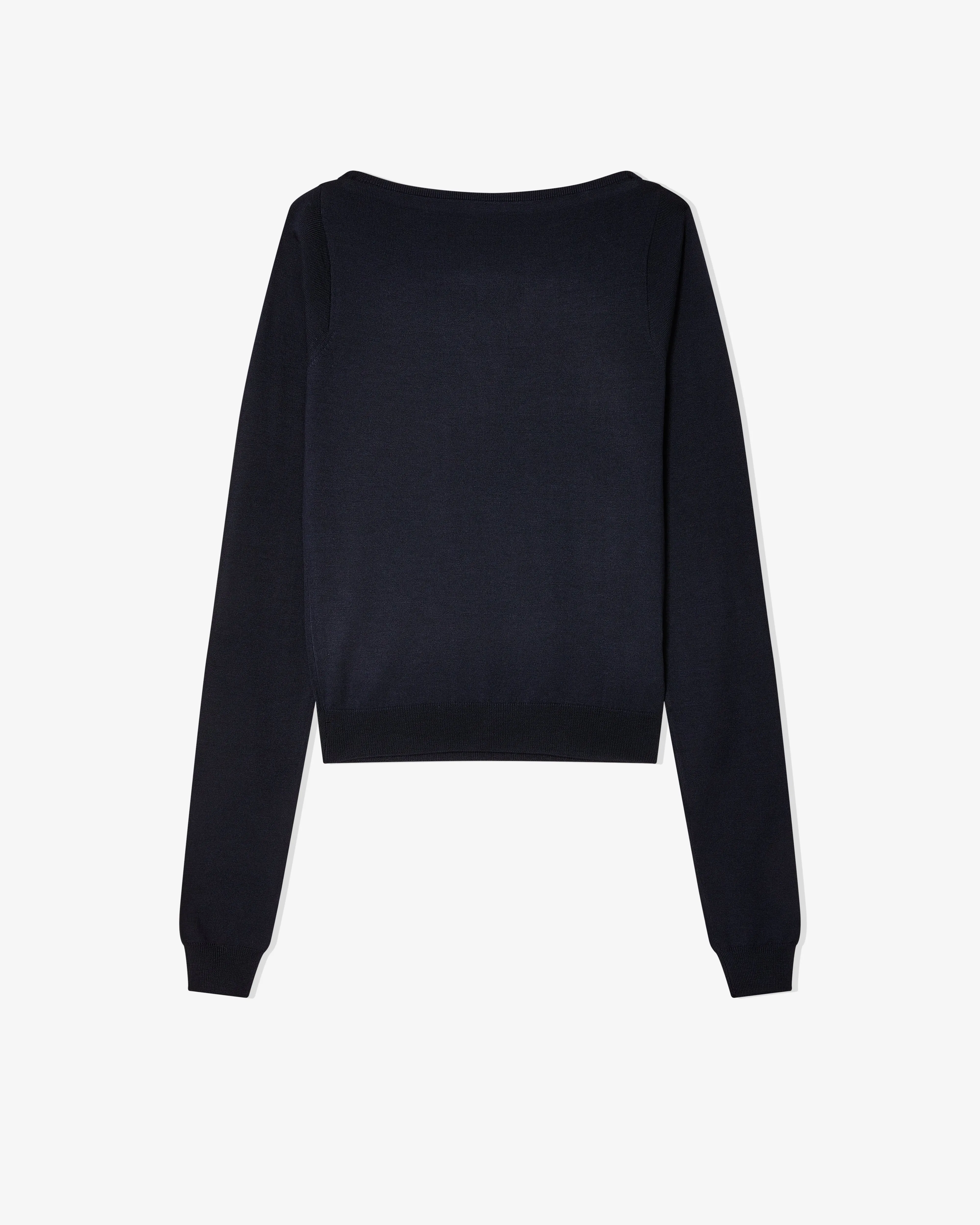 Miu Miu - Women's Boat Neck Sweater - (Blue)