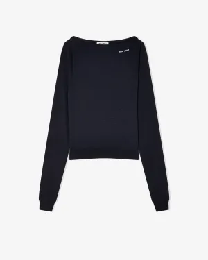 Miu Miu - Women's Boat Neck Sweater - (Blue)