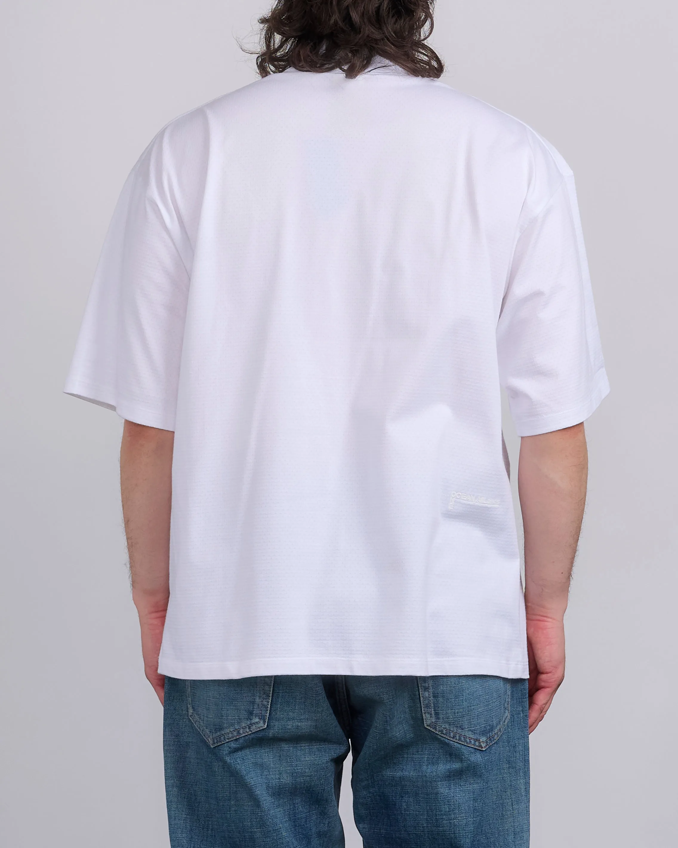 nanamica Mock Neck Coolmax T-Shirt Off White