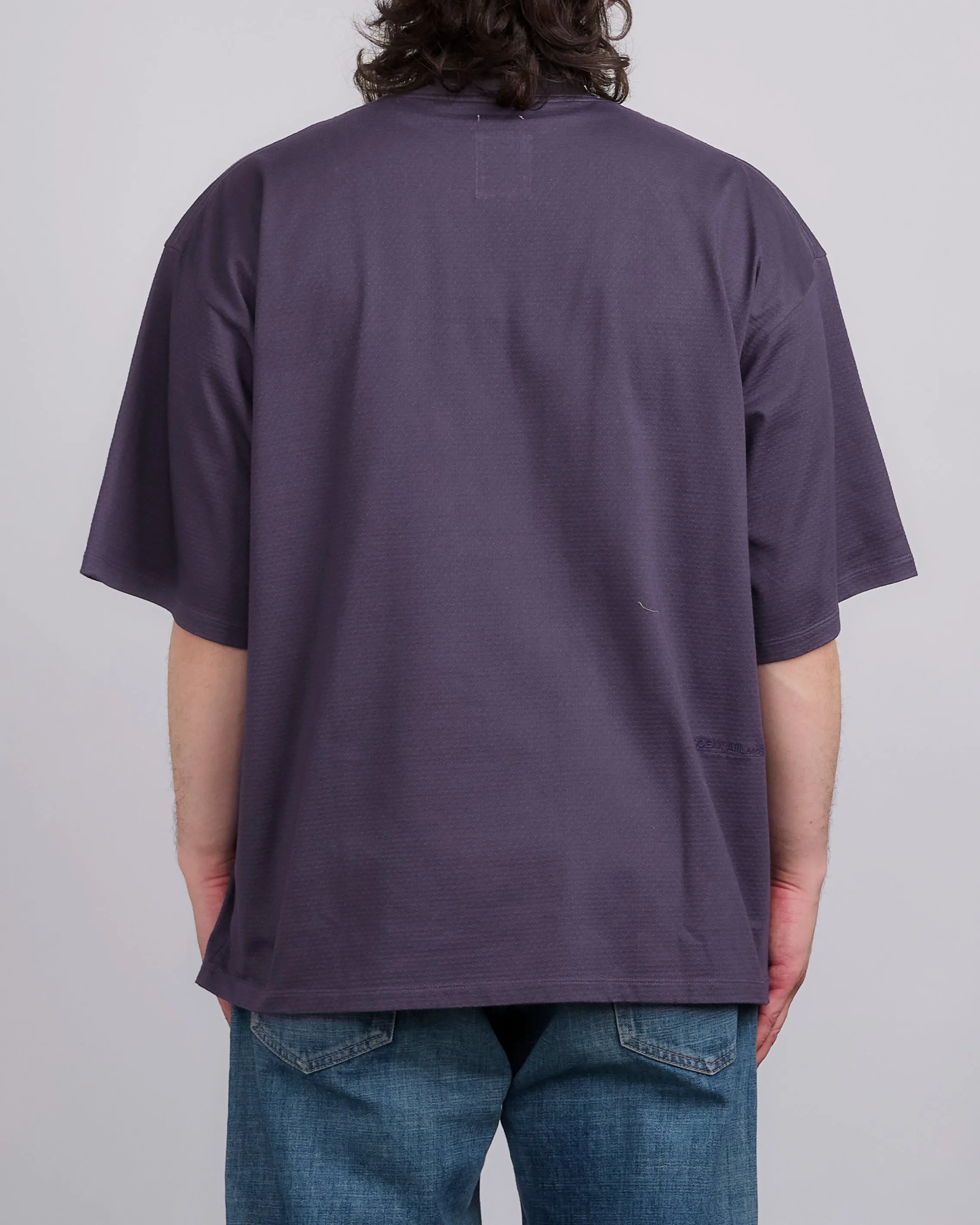 nanamica Mock Neck Coolmax T-Shirt Vintage Navy