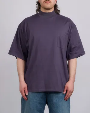 nanamica Mock Neck Coolmax T-Shirt Vintage Navy