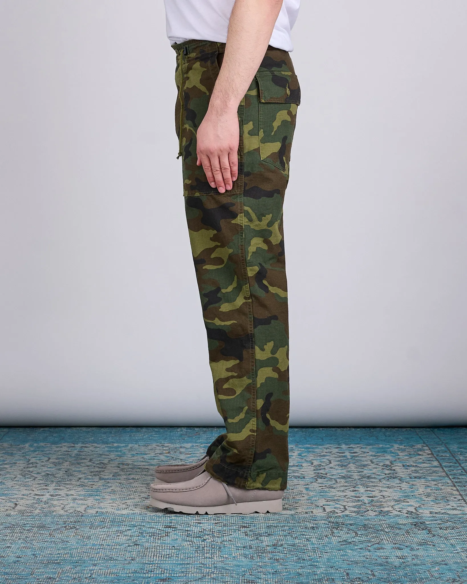 Needles String Fatigue Pant Cotton Ripstop Woodland Camo