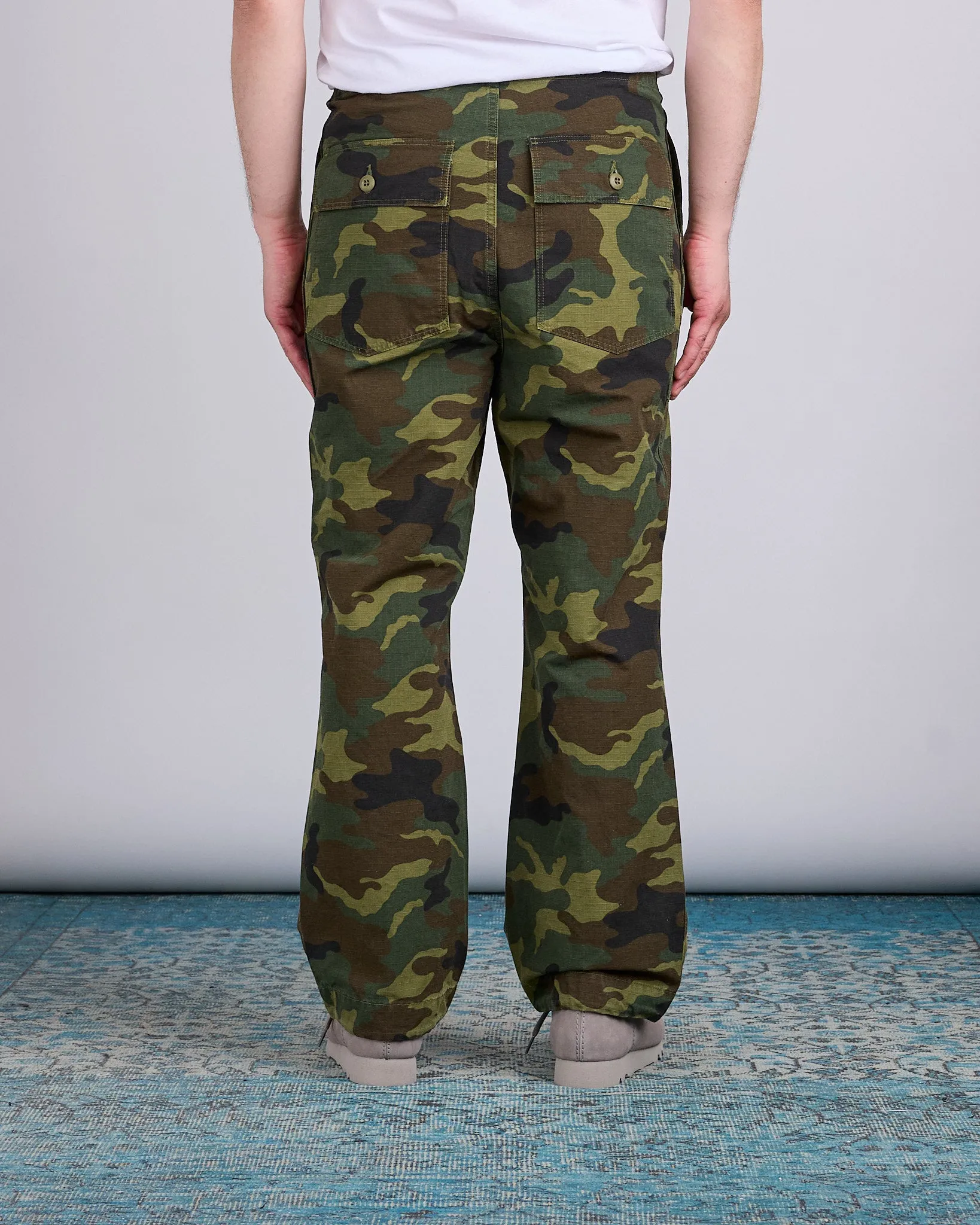 Needles String Fatigue Pant Cotton Ripstop Woodland Camo