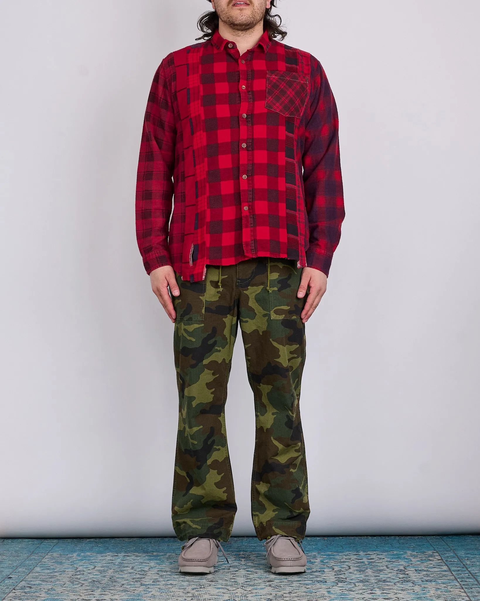 Needles String Fatigue Pant Cotton Ripstop Woodland Camo