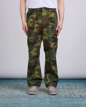 Needles String Fatigue Pant Cotton Ripstop Woodland Camo