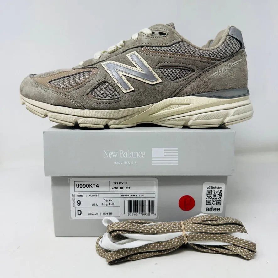 New Balance 990v4 MiUSA Kith 101 Moonrock