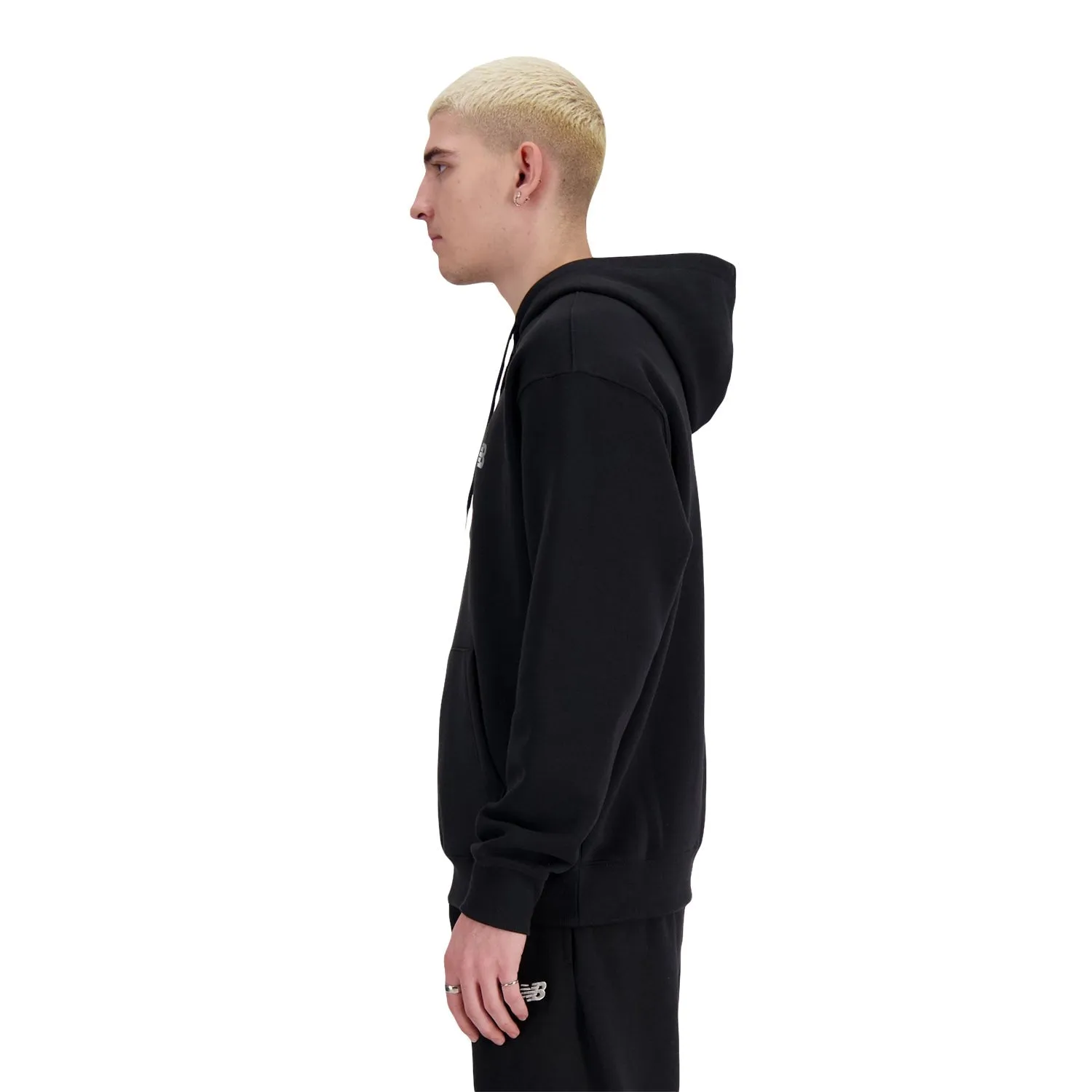 New Balance Men Reflective Lines Hoodie Black MT41942-BK