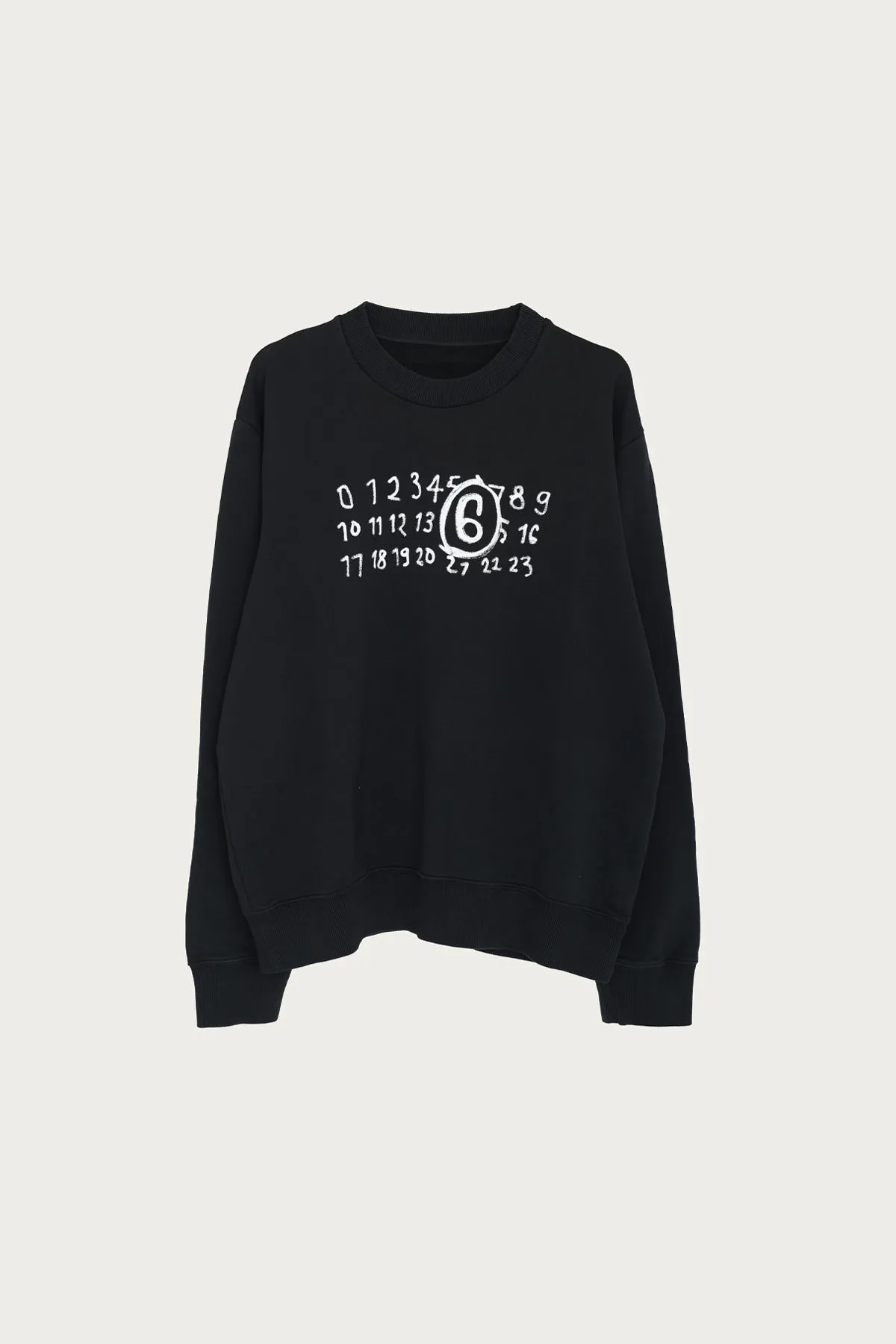 Numbers Crewneck - Black