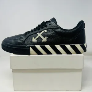 OFF-WHITE Vulcanized Low Leather Black White