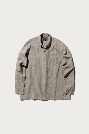 Open B.D. Nep Check Cotton Linen - Beige