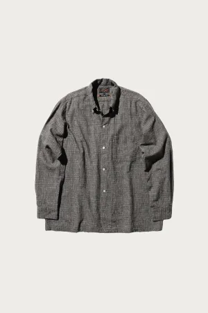 Open B.D. Nep Check Cotton Linen - Charcoal