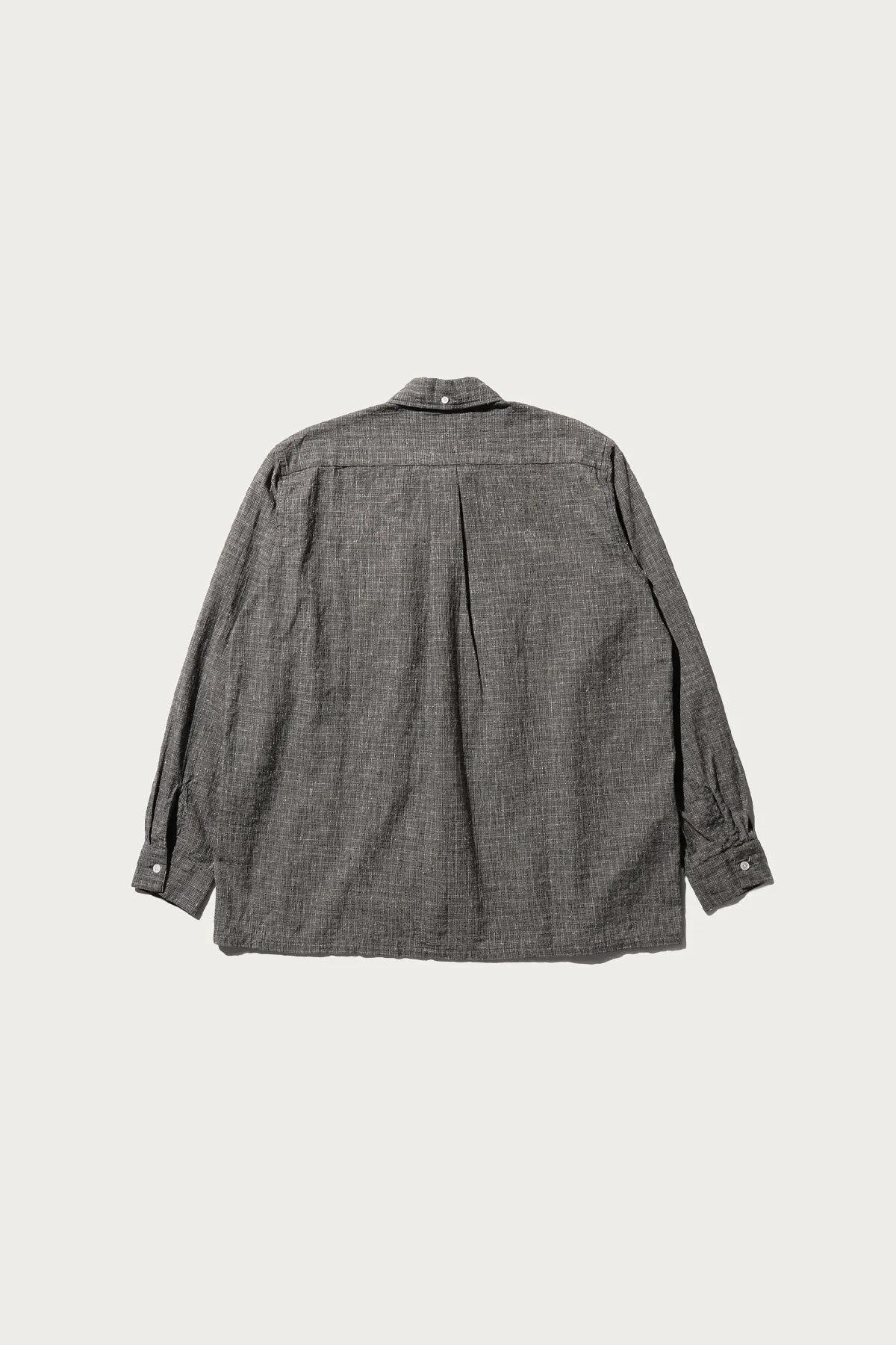 Open B.D. Nep Check Cotton Linen - Charcoal