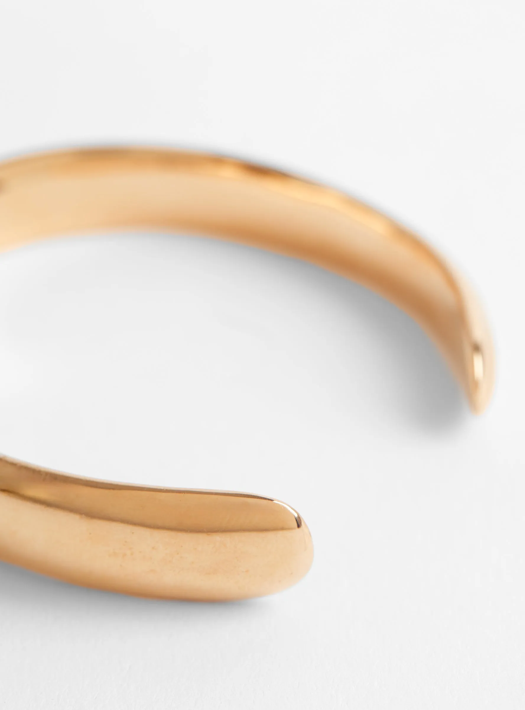 Open Brass Cuff Gold Plated