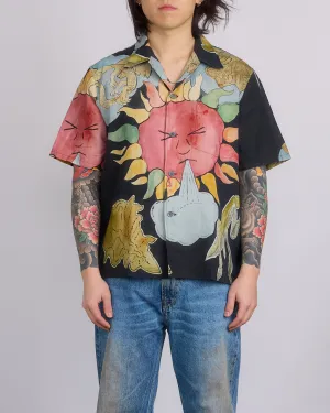 Our Legacy Box Short Sleeve Button Shirt Solar Power Print