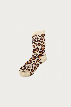 Pile Leopard Crew - Bordeaux/Orange