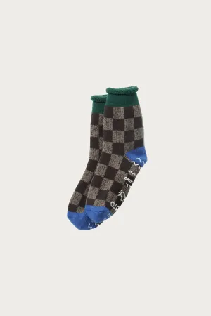 Pile Room Checker Board - Dark Green/Blue