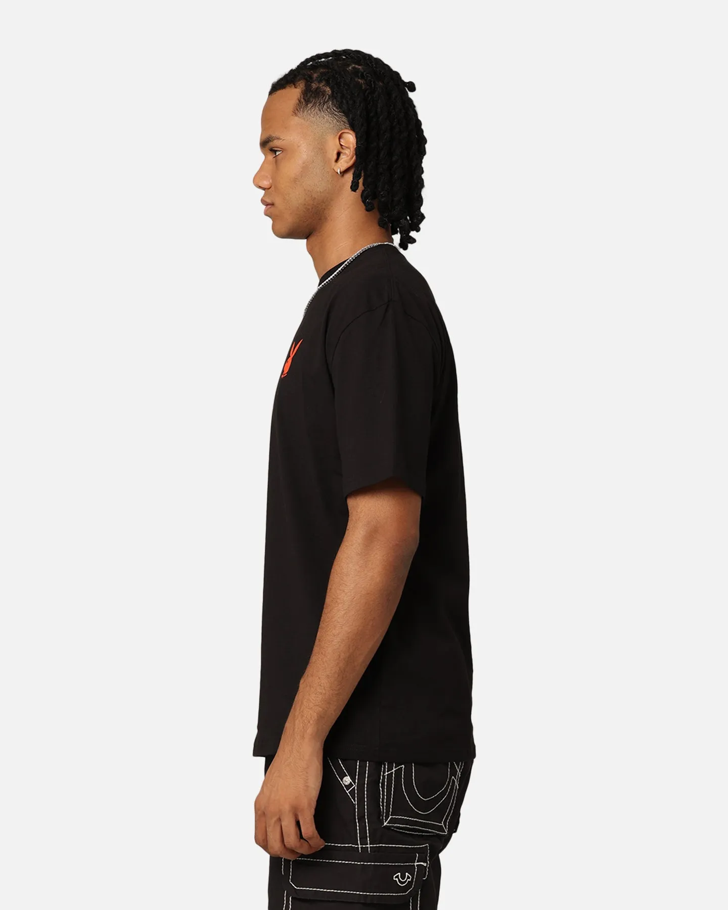 Playboy Bunny O Gothic Stack T-Shirt Black