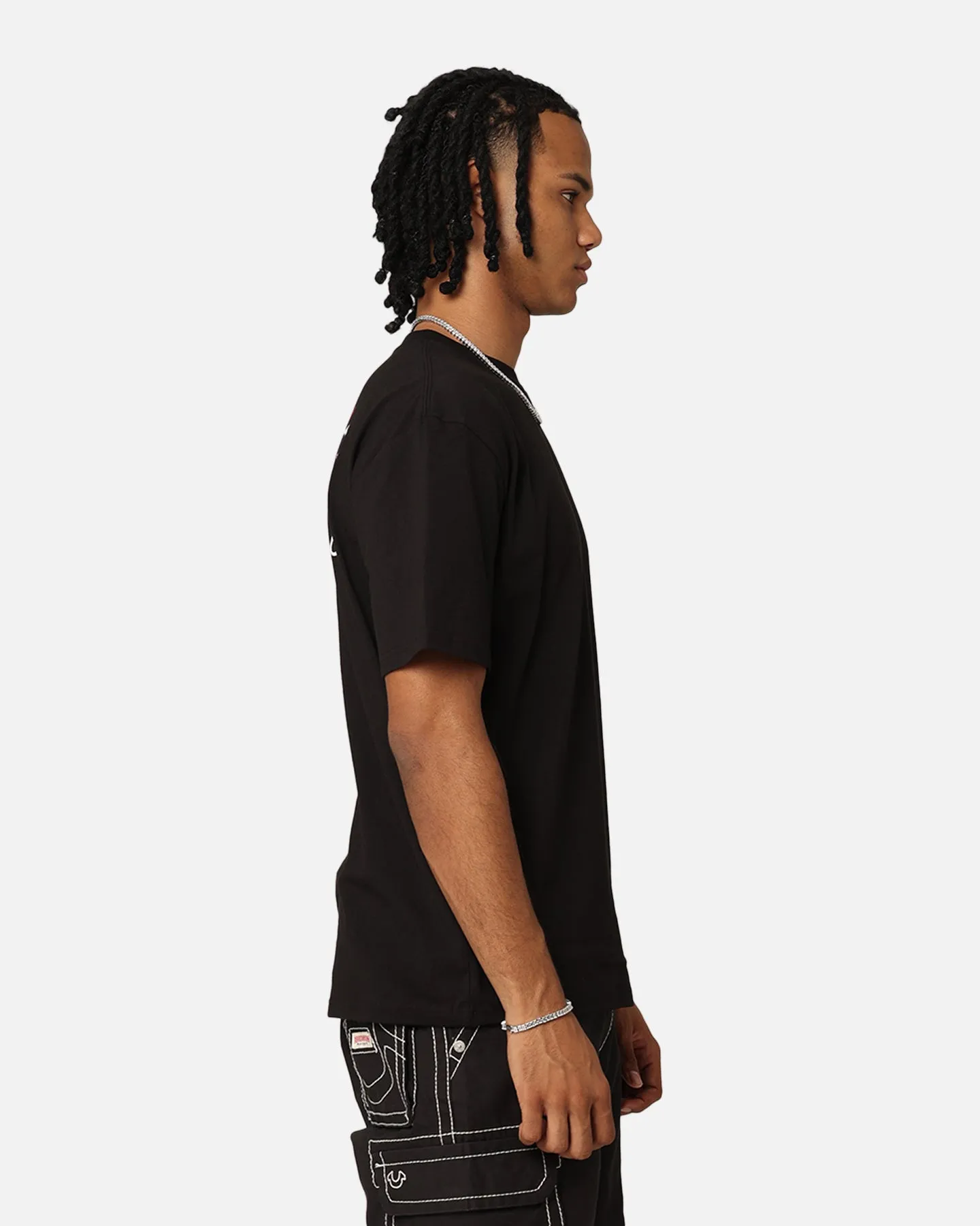 Playboy Bunny O Gothic Stack T-Shirt Black