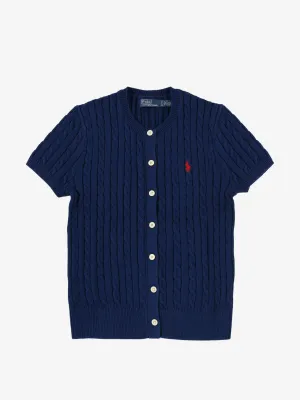 POLO RALPH LAUREN - Women Short Sleeve Crewneck Cardigan
