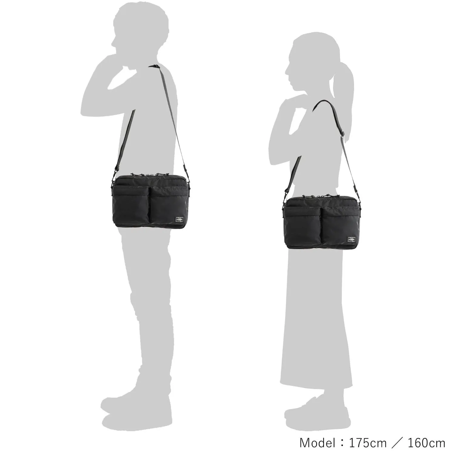 Porter Force Shoulder Bag Black (S)