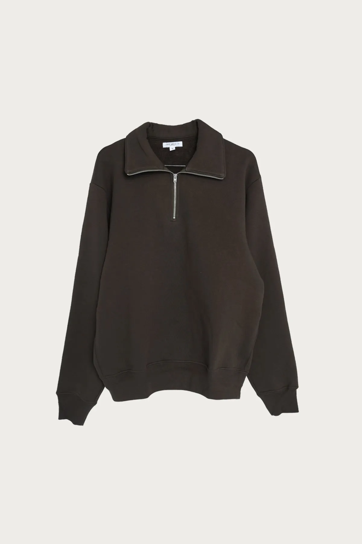 Quarter Zip Sweatshirt - Black Olive