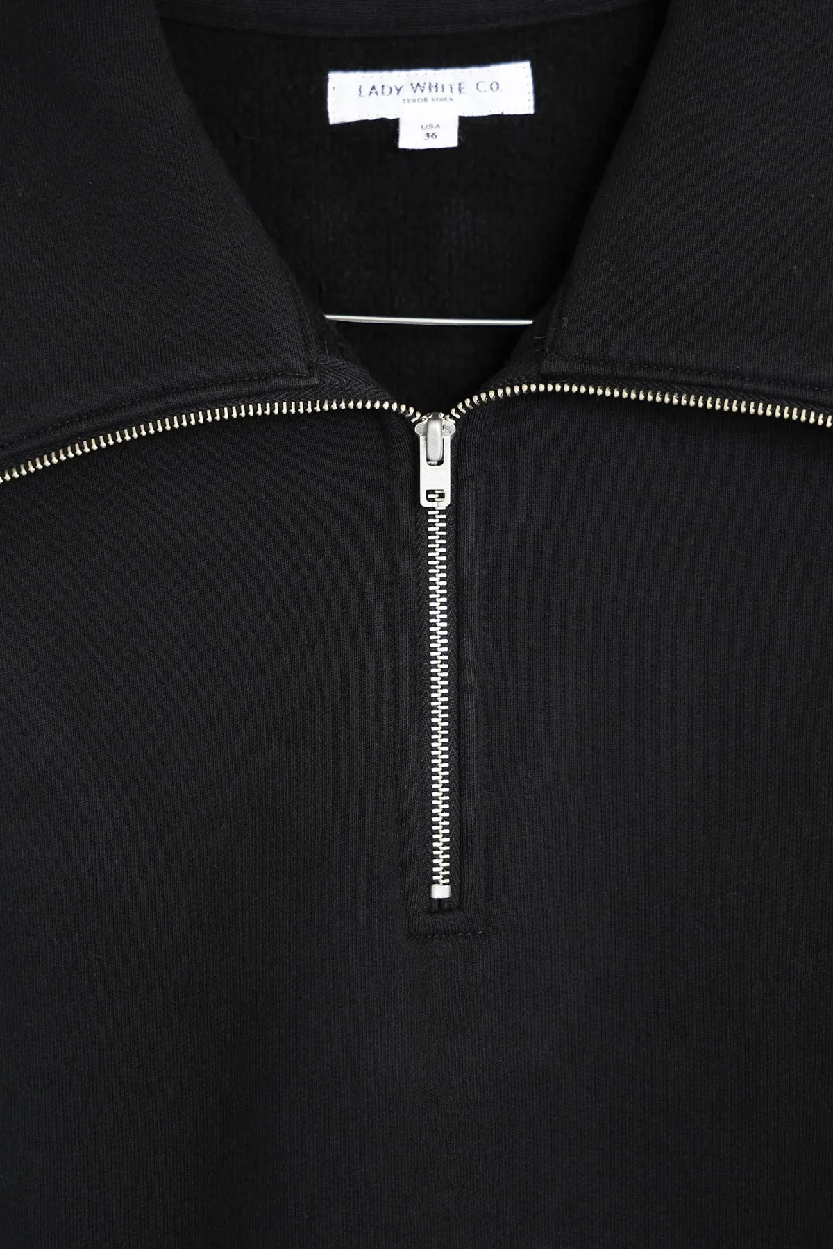 Quarter Zip Sweatshirt - Black