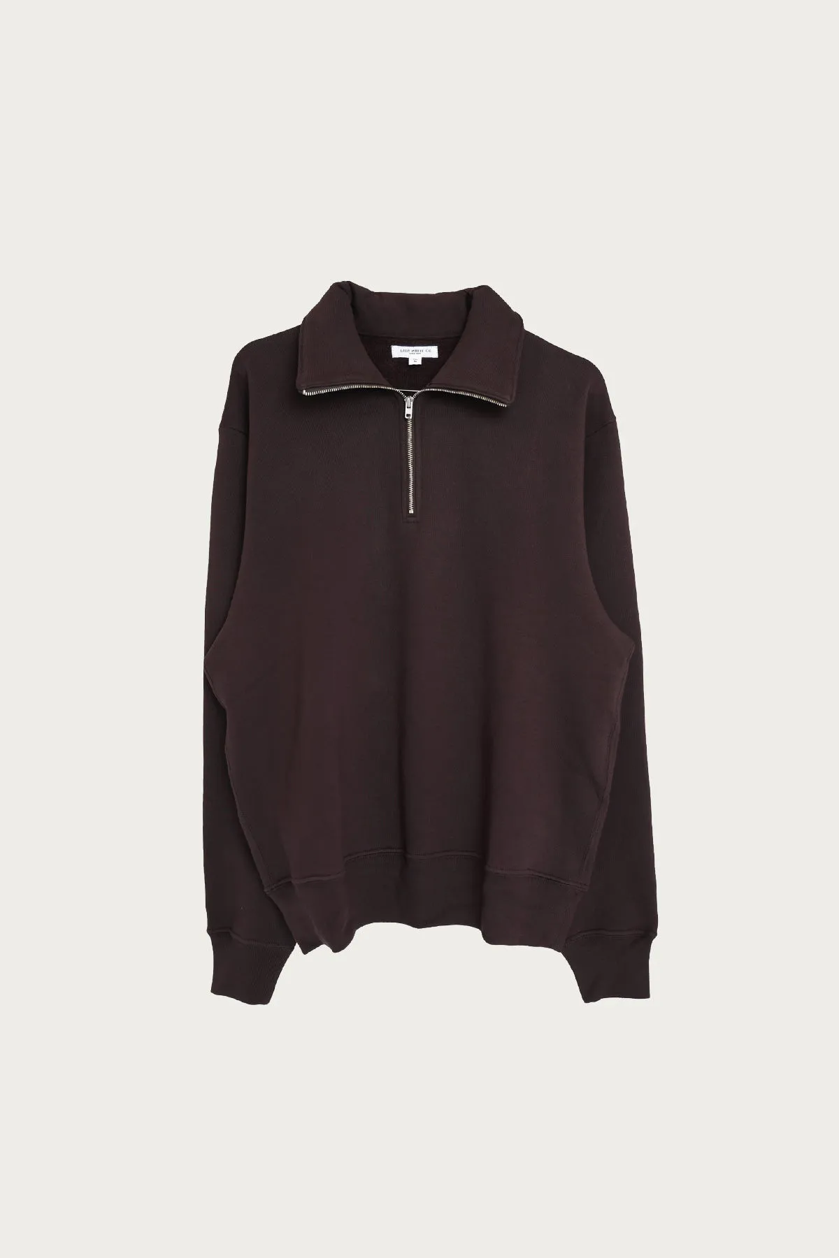 Quarter Zip Sweatshirt - Muddy Brown