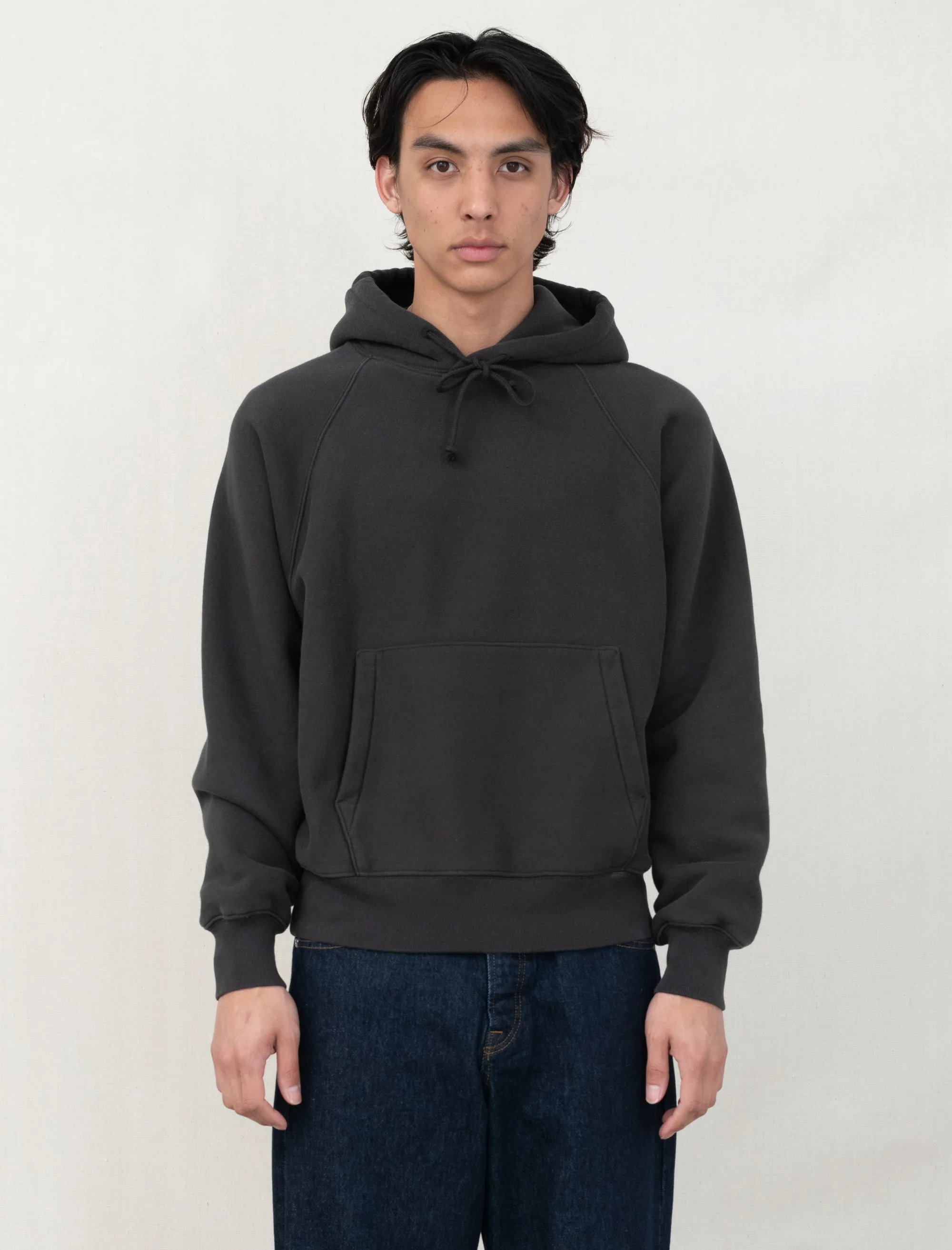 Raglan Hoodie (Washed Black)