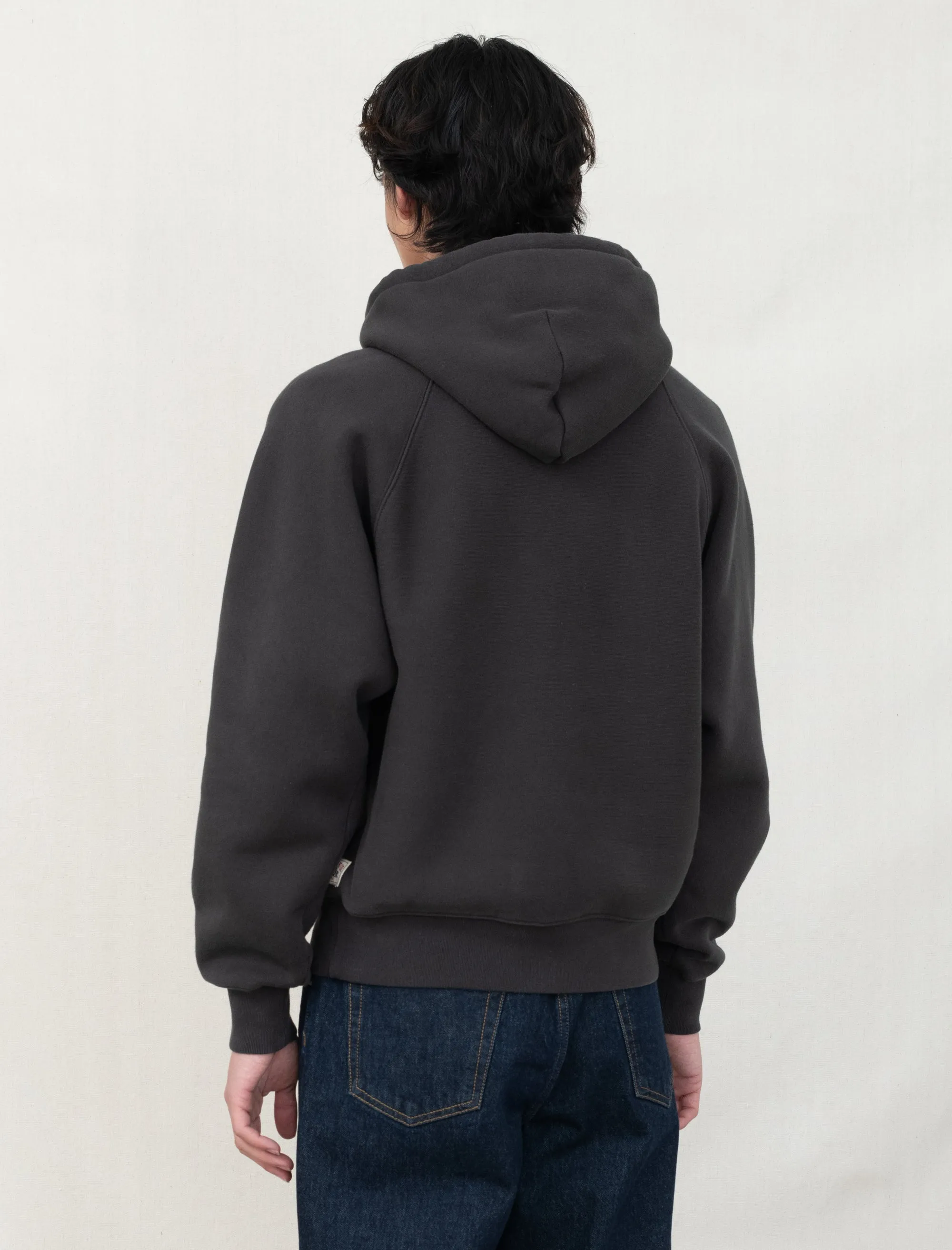 Raglan Hoodie (Washed Black)