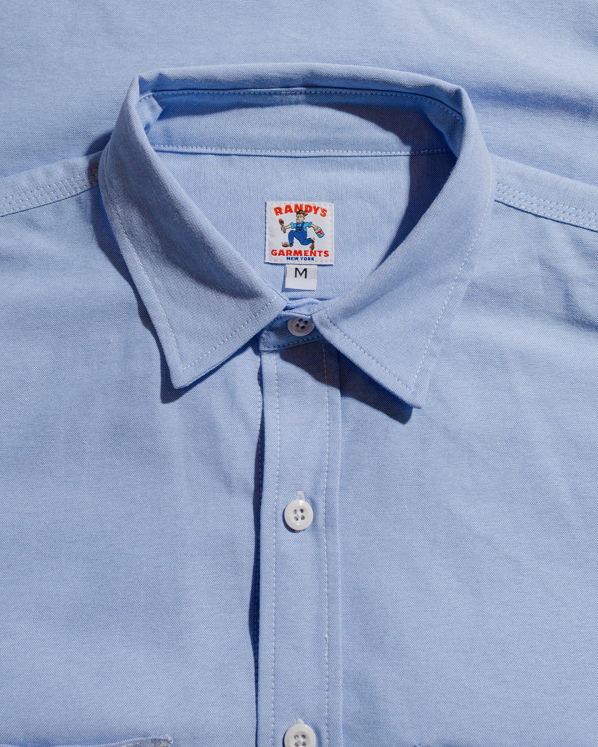 Randy's Garments 3-Pocket Work Shirt 60/40 Oxford Cloth Blue