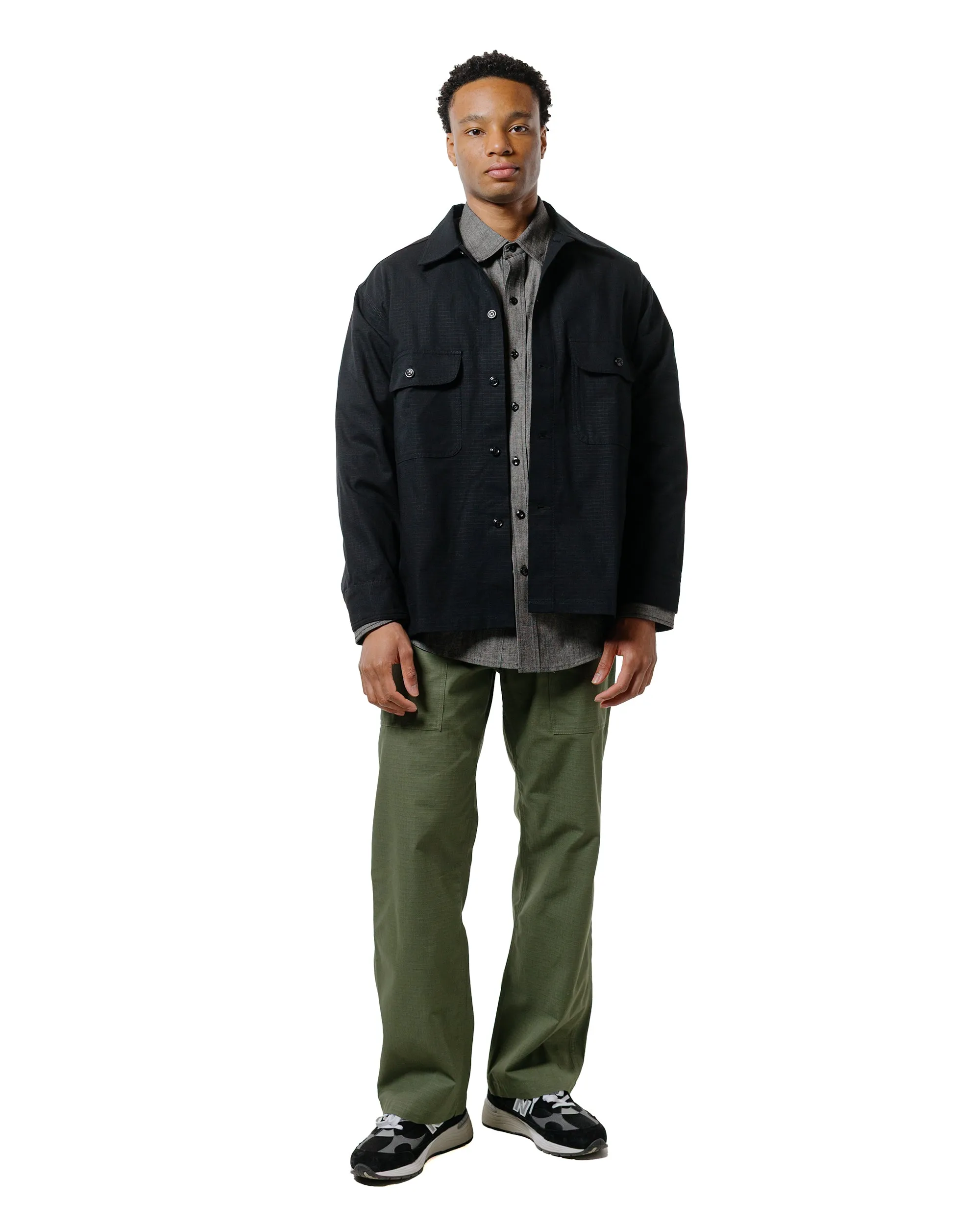 Randy's Garments 3-Pocket Work Shirt 7oz Cotton Chambray Black
