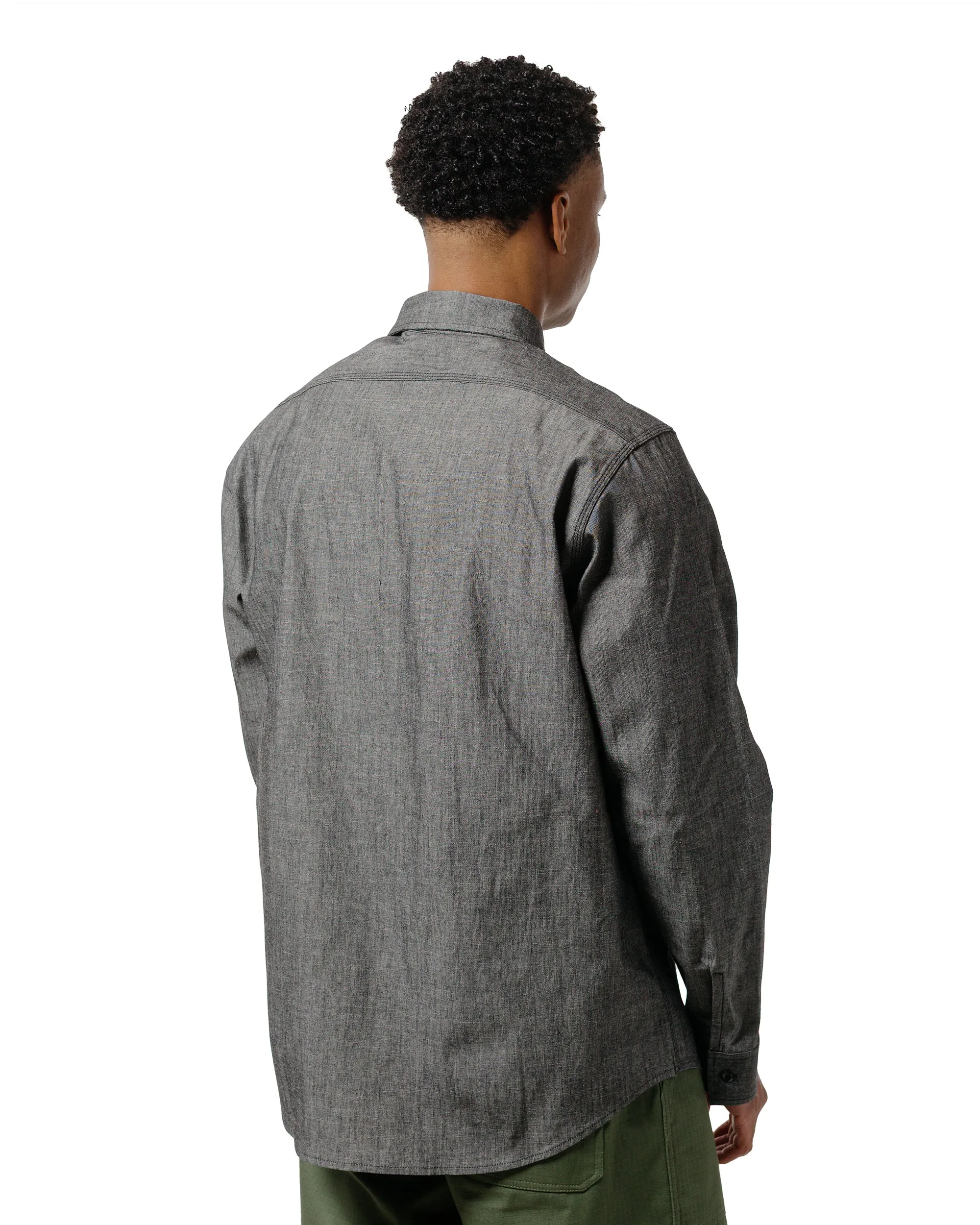 Randy's Garments 3-Pocket Work Shirt 7oz Cotton Chambray Black