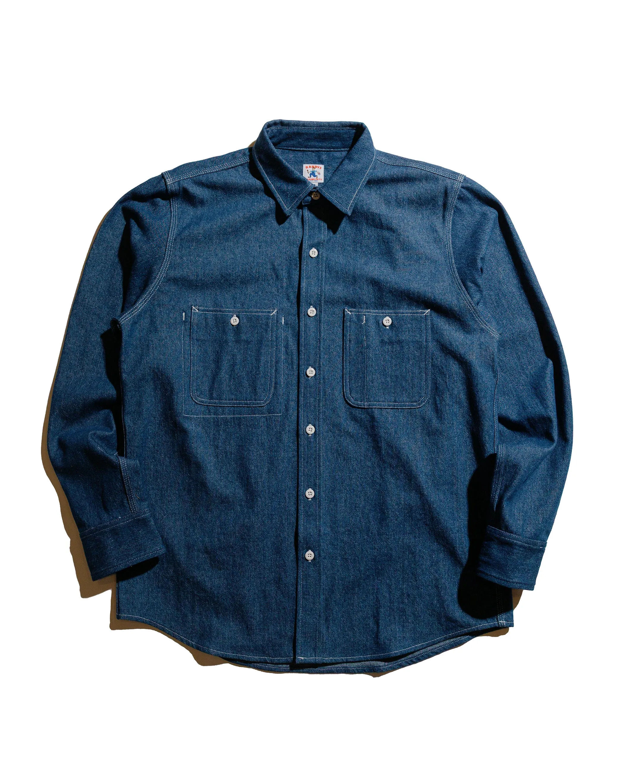 Randy's Garments 3-Pocket Work Shirt Double Washed 8oz Denim