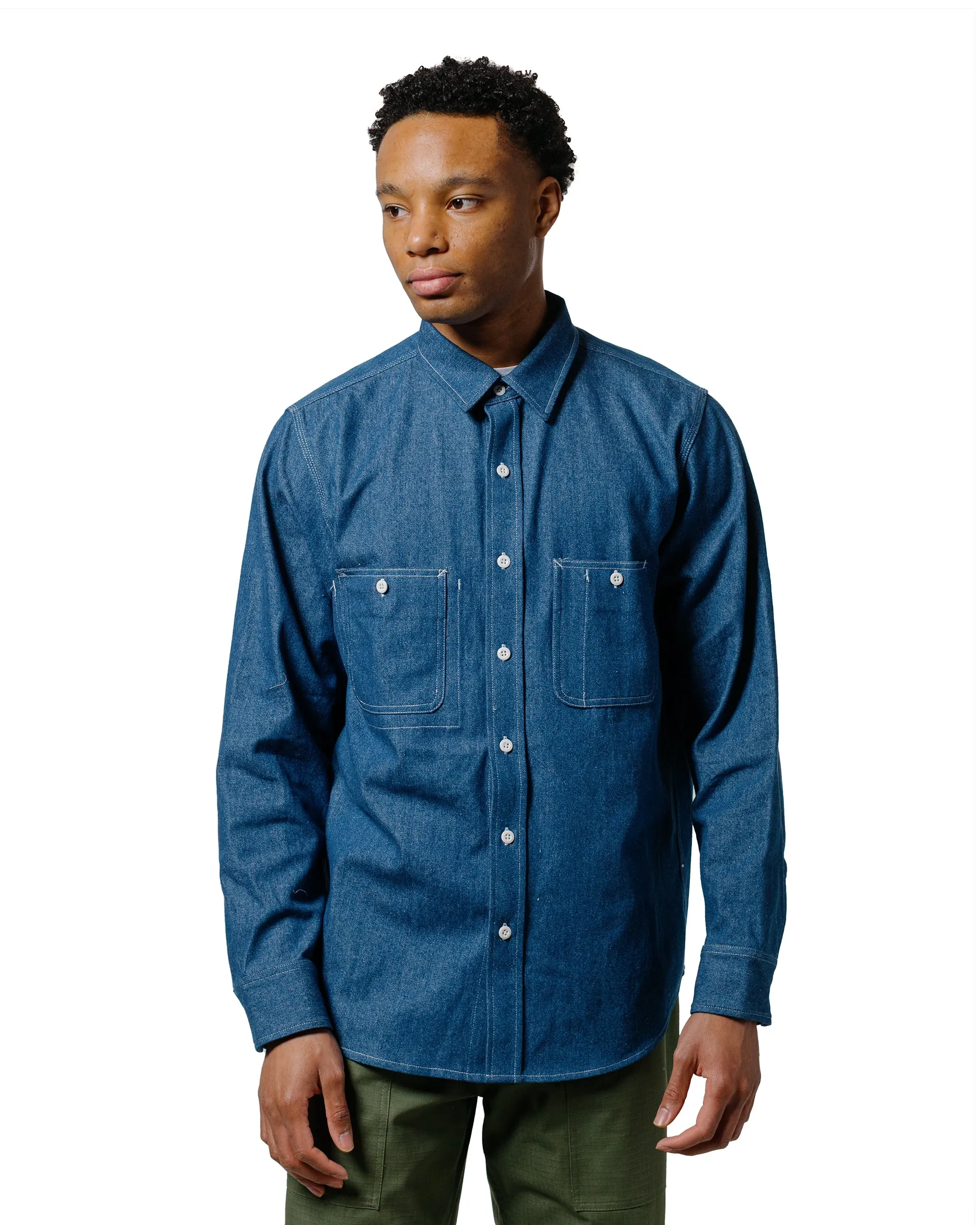 Randy's Garments 3-Pocket Work Shirt Double Washed 8oz Denim