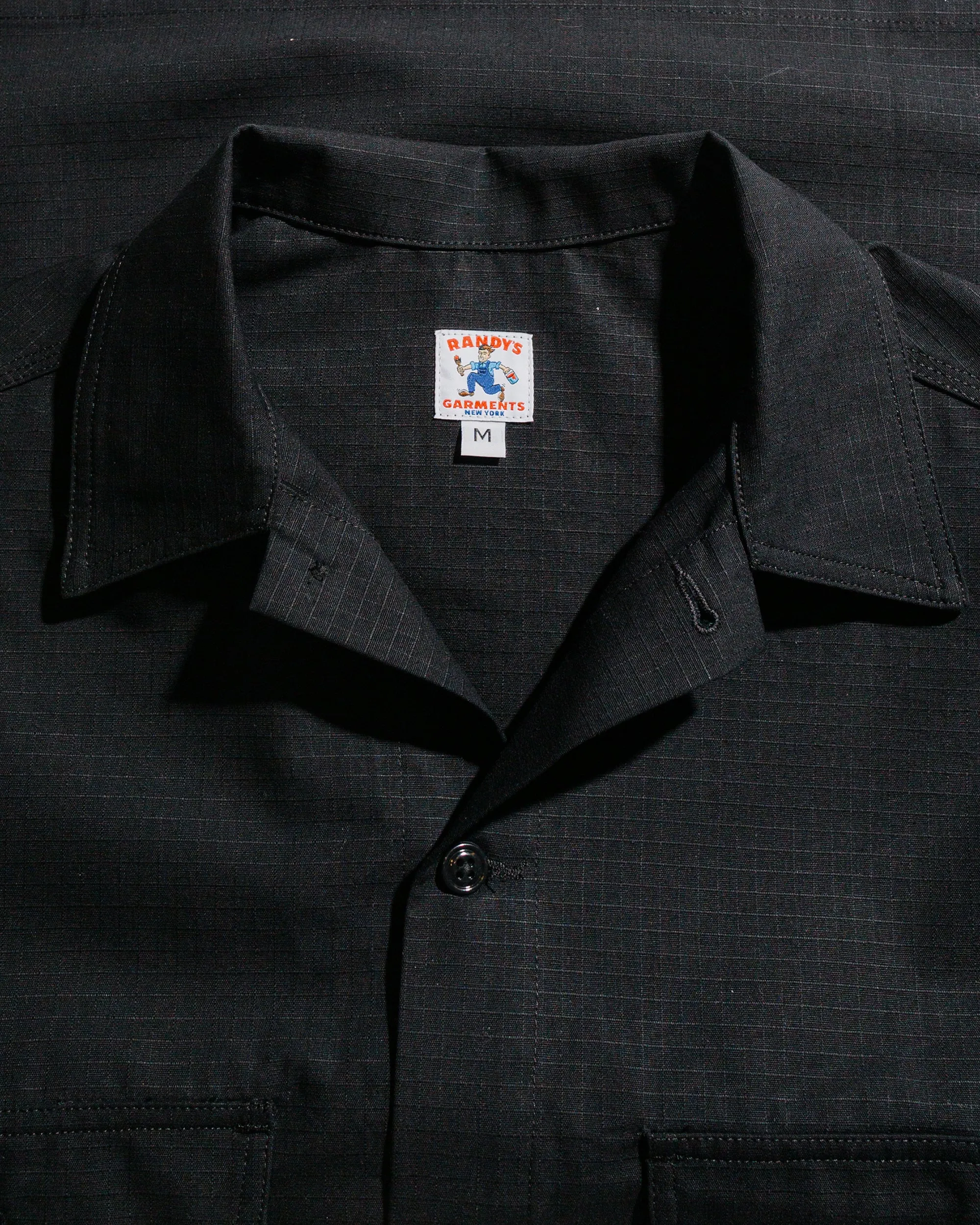 Randy's Garments Over Shirt Cotton Ripstop Black